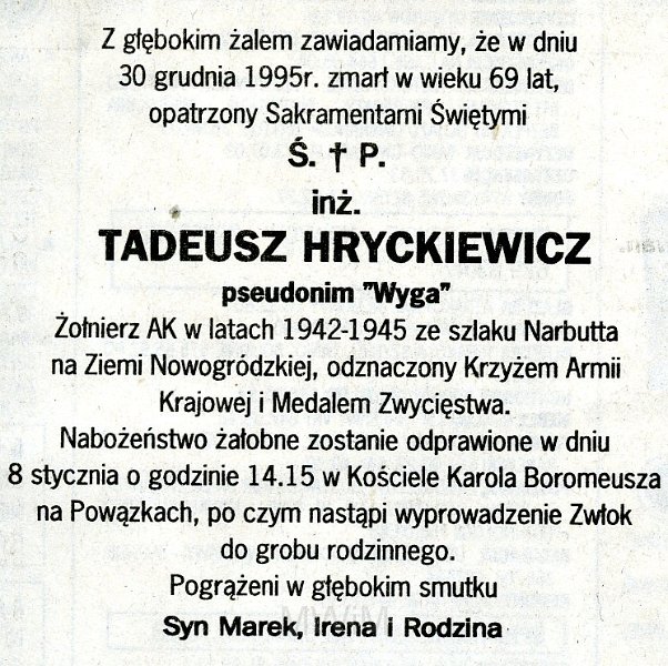 nek 7.jpg - Dok. Nekrologi żołnierzy AK okręgu Nowogródzkiego – wycinki z prasy, lata 80/90-te XX wieku.